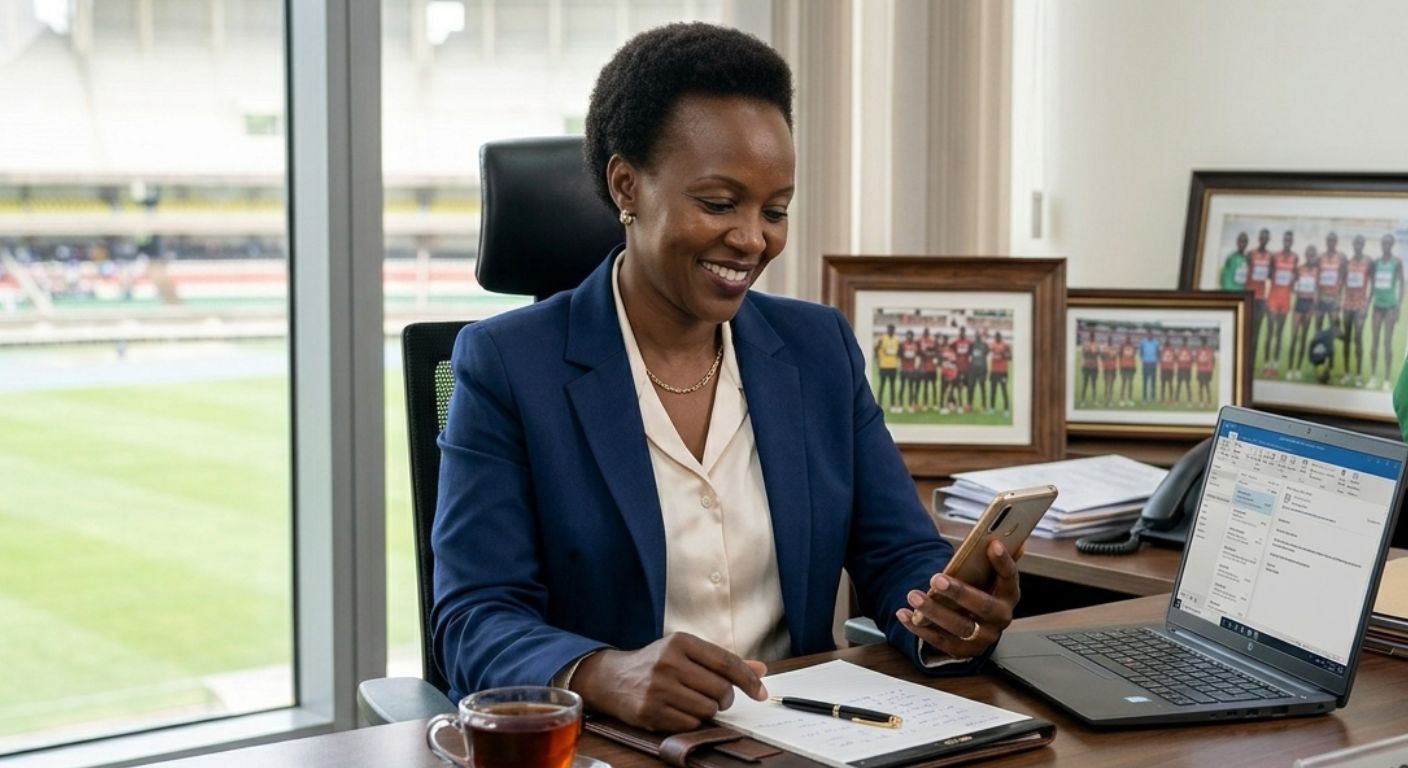 Kenyan Civil Servant at Work