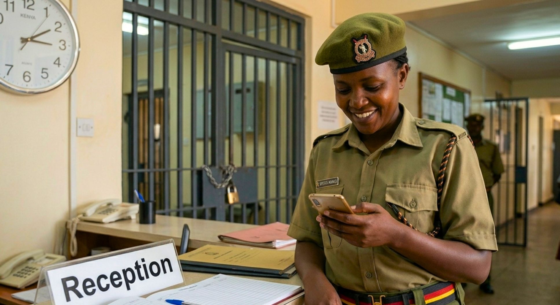 Kenya Prisons Service Officer on Duty