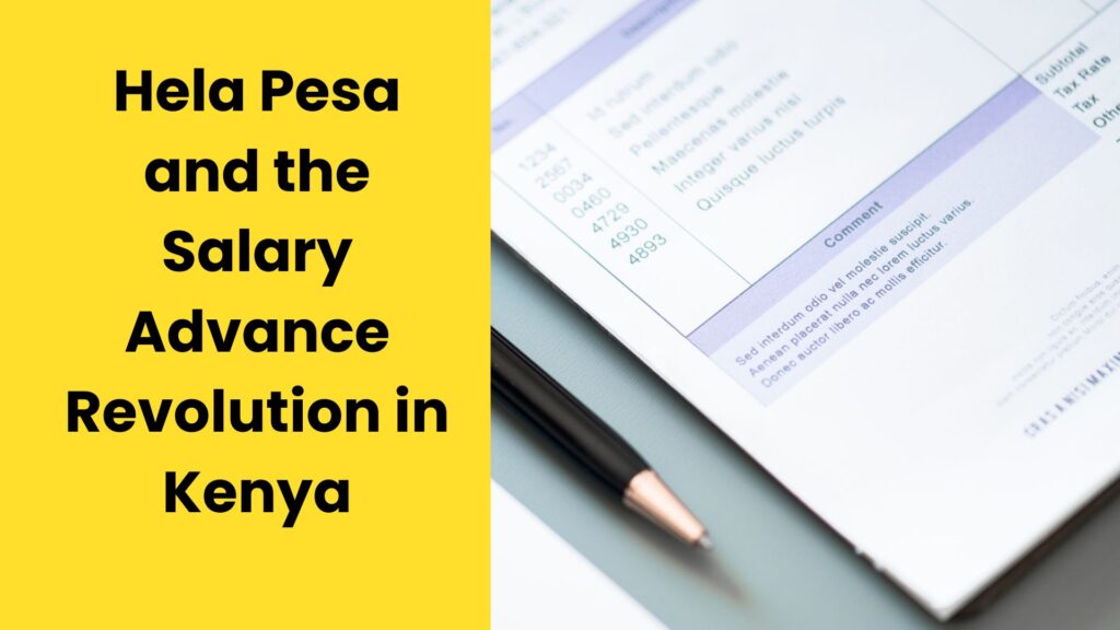 Salary advance in Kenya