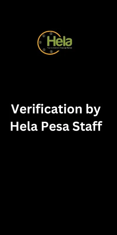 Verification by Hela Pesa Staff
