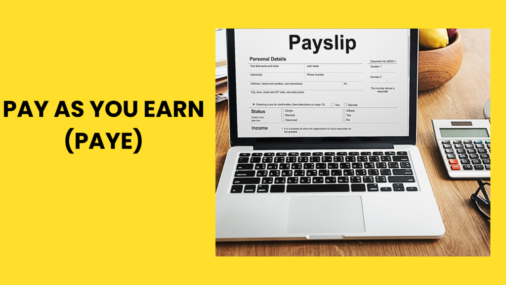 pay as you earn (PAYE)
