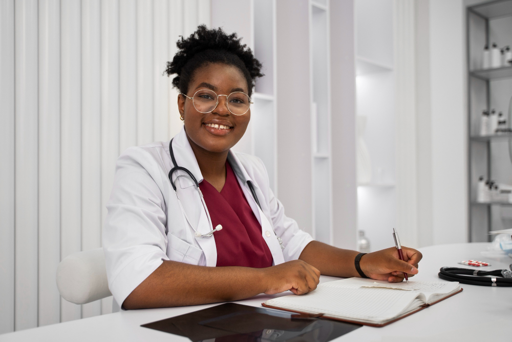 clinical officer in kenya smiling